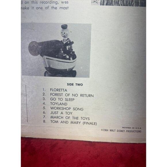 Walt Disney's Babes In Toyland (Disneyland Records ST-3913 / DQ-1219) - Picture 5 of 5